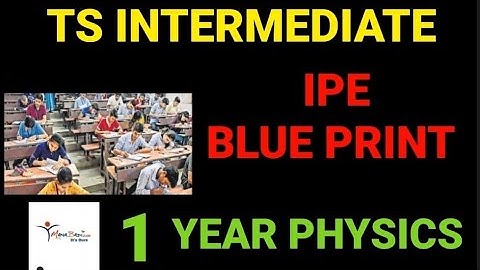 TS INTER 2023 FIRST YEAR PHYSICS BLUE PRINT