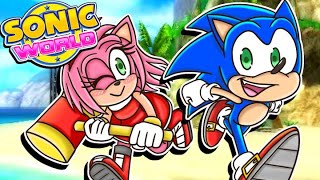 A WHOLE NEW WORLD!!  Sonic & Amy Play Sonic World!