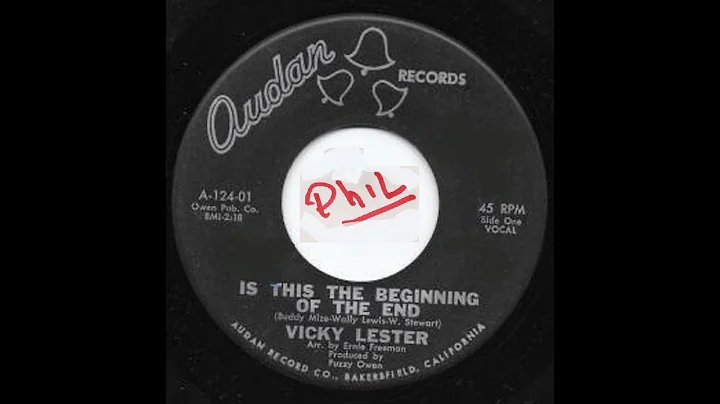 Vicky Lester -  Is This The Beginning Of The End -...