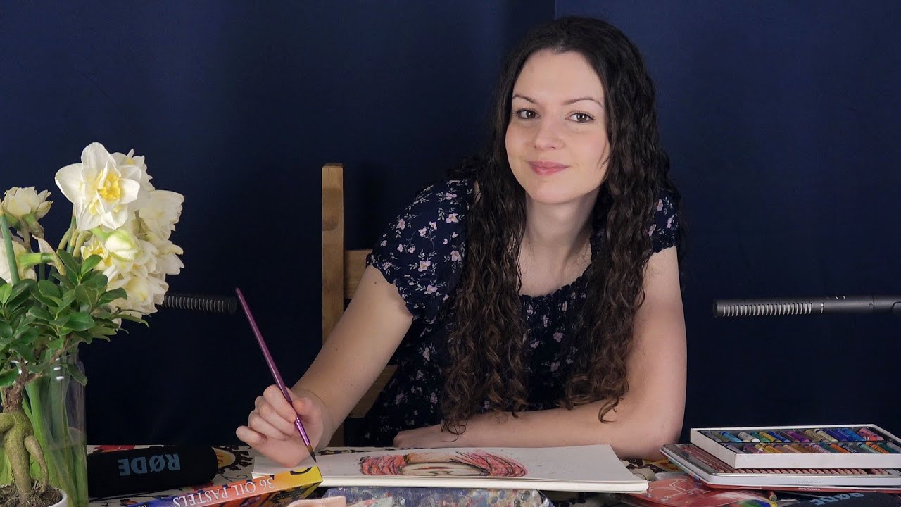 ASMR Рисуем тебя. Ролевая игра — смешанная техника, тихая речь.