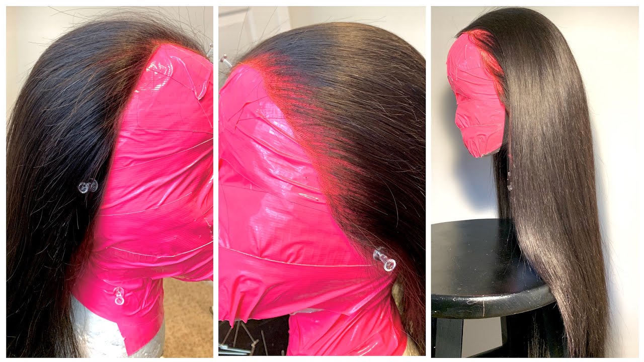 How To Pluck A Frontal After Cutting The Lace | step by step | beginner friendly