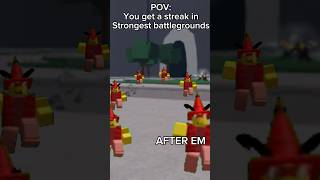 ⚔️Roblox POV: you get a streak in strongest battlegrounds.. #roblox #memes