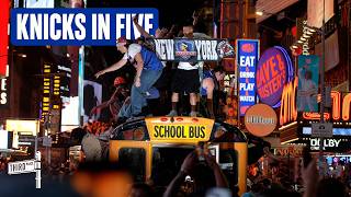 NYC erupts after Knicks win NBA finals
