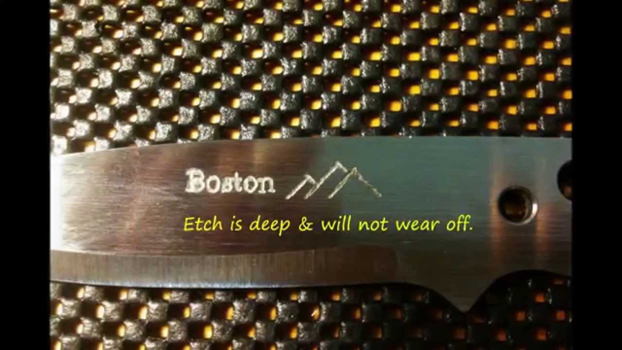 Etching a Makers Mark YouTube