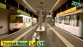 Metro De Barcelona Trinitat Nova L4 - L11 Tmb 2100 - 500 - 9000 2014