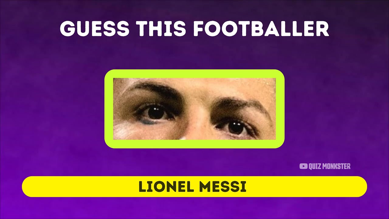 Quiz Game: Guess the Footballer/ Soccer by their Eyes! 👨‍🎨🤔👀