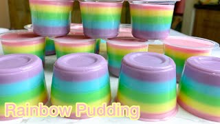 Tips Puding Tidak Mudah Berair Warnanya Tidak Luntur Resep Puding Rainbow Ide Jualan