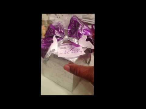Wedding invitation explosion box