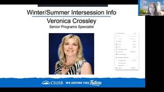 Fall 2020 Orientation - Winter and Summer Intersession Info