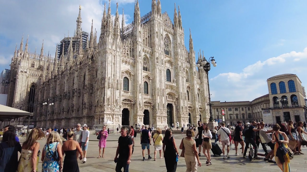 Milan Walking Tour 2023 : From Train Station to Milan Cathedral