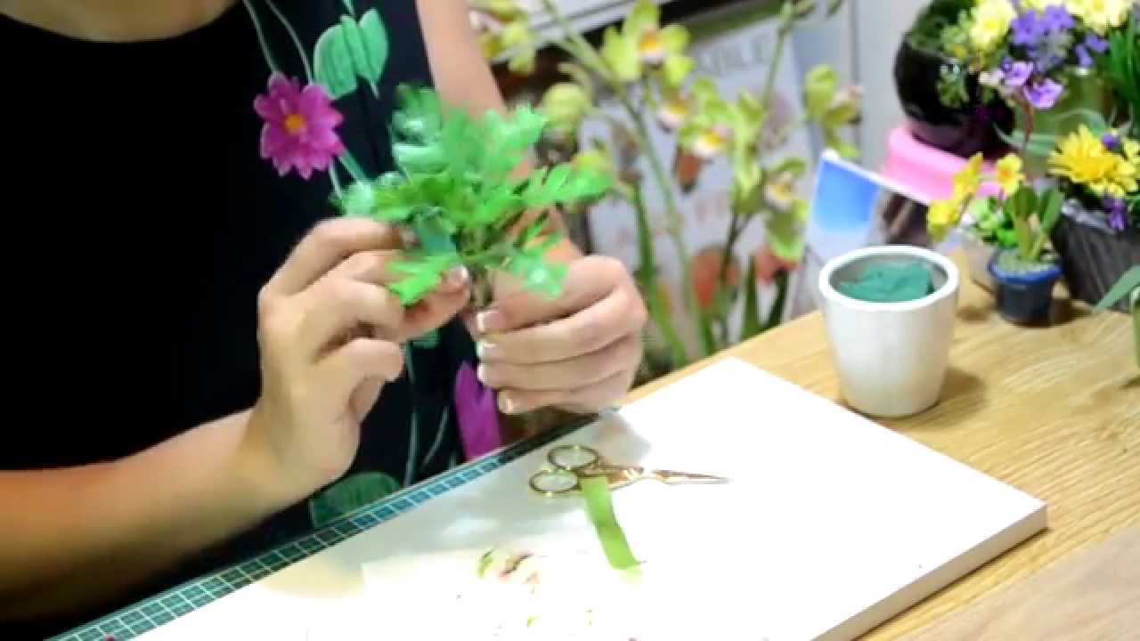 Cây ráy -Khu vườn bí mật: nặn hoa cỏ với đất sét Bees Clay - YouTube