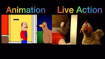 SML Movie: Jeffy’s Easter Eggs Live Action + Animation Side by Side!