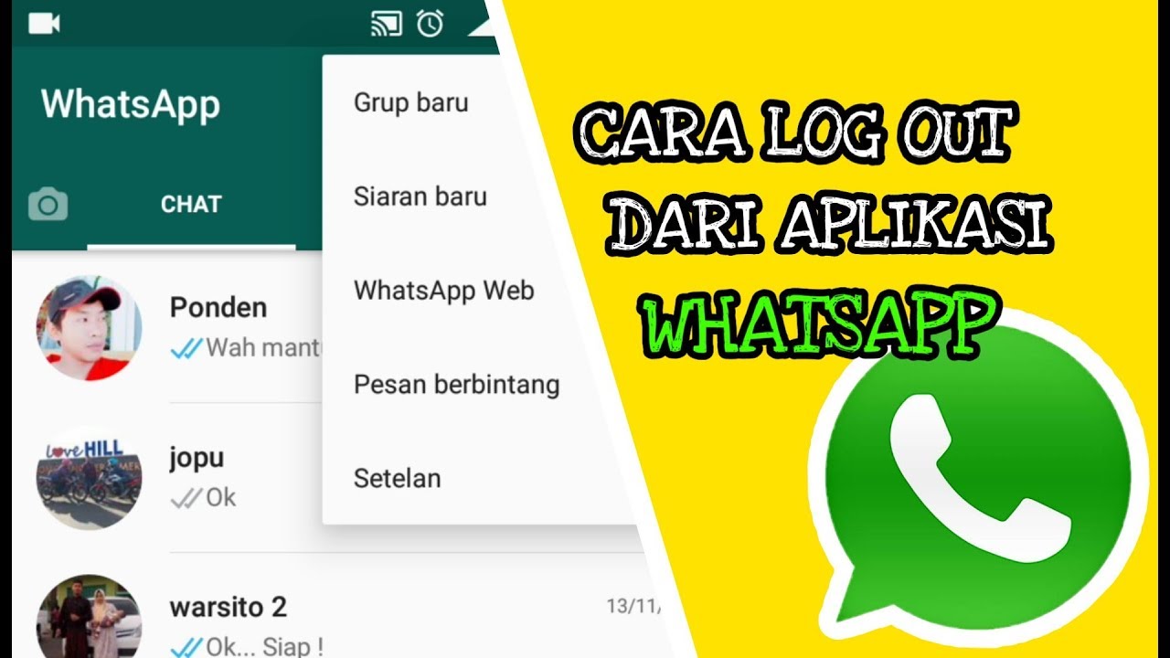 Cara Log Out Dari WhatsApp 