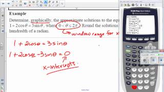 LG07 Lesson 6a   Using a Graphing Calculator to Solve Complex Trig Equations