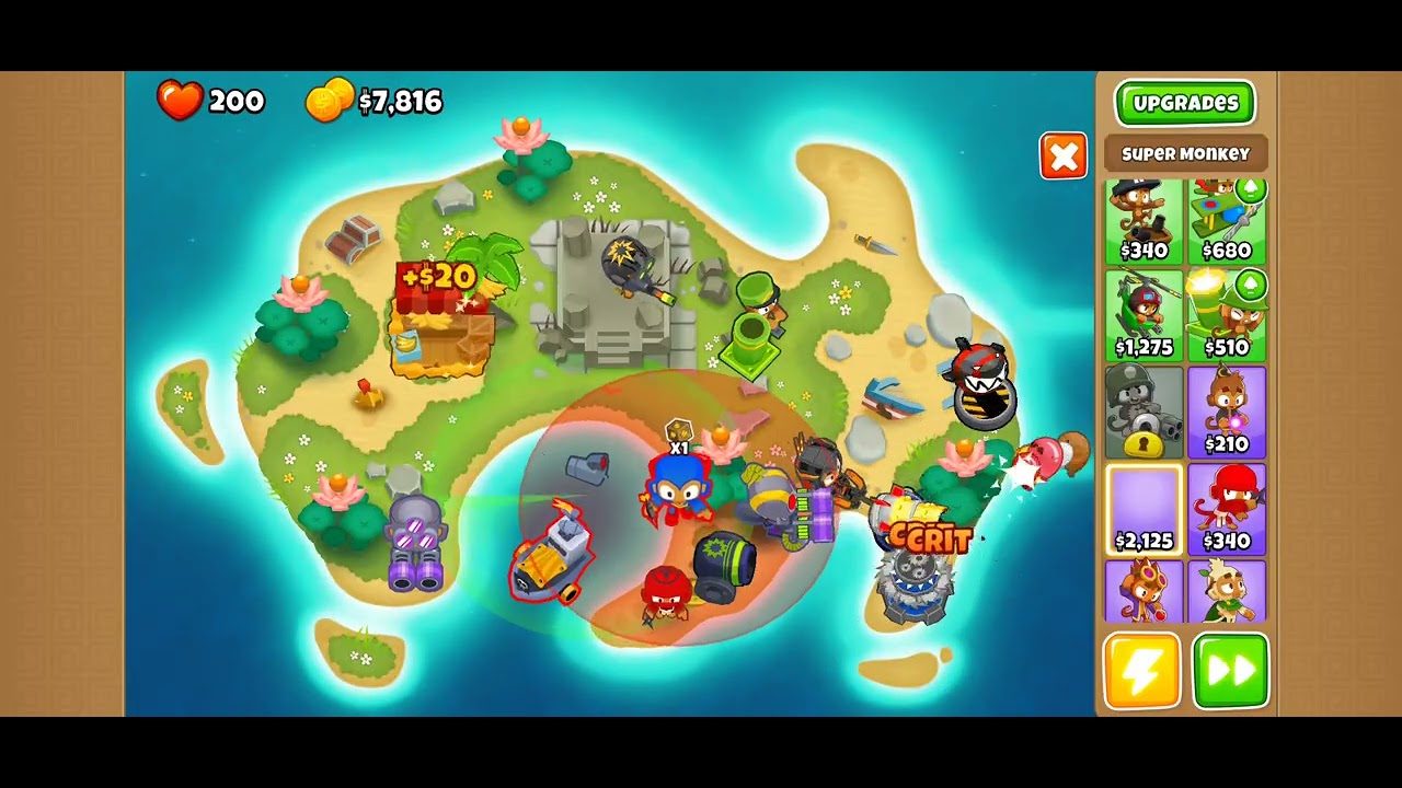 Bloons TD 6 – Lotus Island Map Gameplay & Strategy (BTD6 Guide)