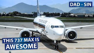 TRIP REPORT | Singapore Airlines' AWESOME Boeing 737 MAX 8 Economy Class | Da Nang - Singapore