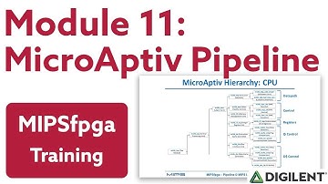 MIPSfpga - Module 11: MicroAptiv Pipeline
