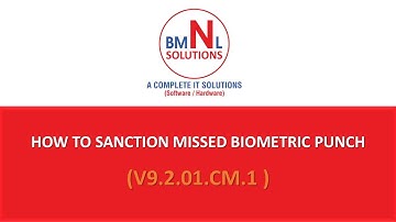 How to Sanction Missed Biometric Punch in HRMS CCMS v9.2.01.Cm.1 | Step-by-Step Tutorial