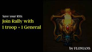 Evony: Save your Resources and Grow Faster by Joining Rallies with 1 troop
