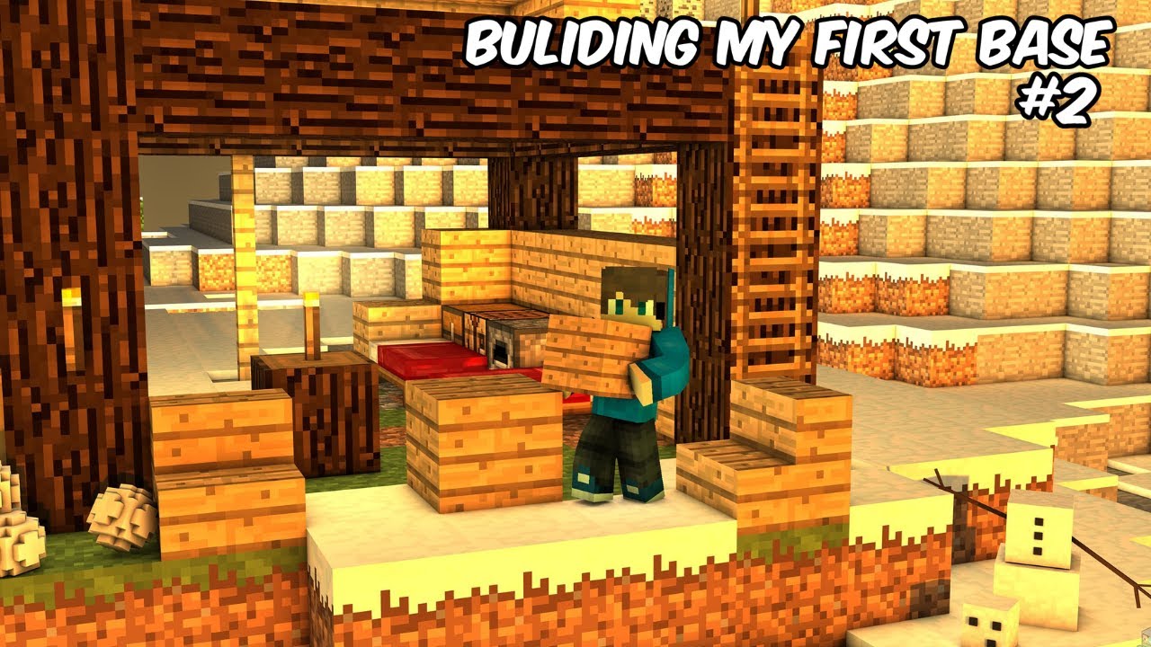 Building My First Base in Minecraft - YouTube