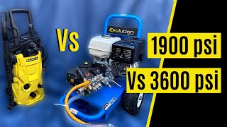 Domestic Vs Professional Pressure Washer. Is there much difference?