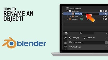 How to Rename an Active Object in Blender Software | How to Change object name in blender [easy]