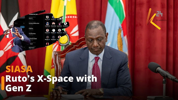 President Ruto engages with Kenya's youth on an X space session