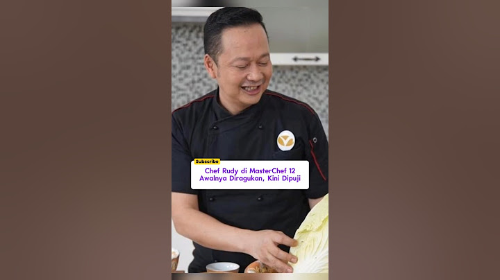 Chef Rudy di MasterChef 12: Awalnya Diragukan, Kini Dipuji #shorts #artis