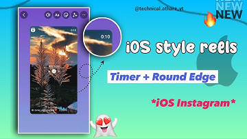 How to Share Reels like iPhone on Story (Timer + Round Edges ) | iOS Instagram ❤️‍🔥
