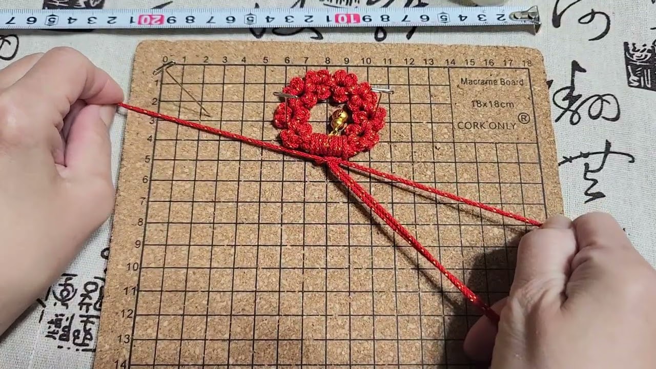 法式編織macrame-春福掛飾#Chinese New Year #macrame#春#福#​