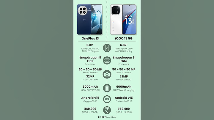 OnePlus 13 vs iQOO 13 5G | #shortsfeed #short #shorts #smartphone #shortsvideo