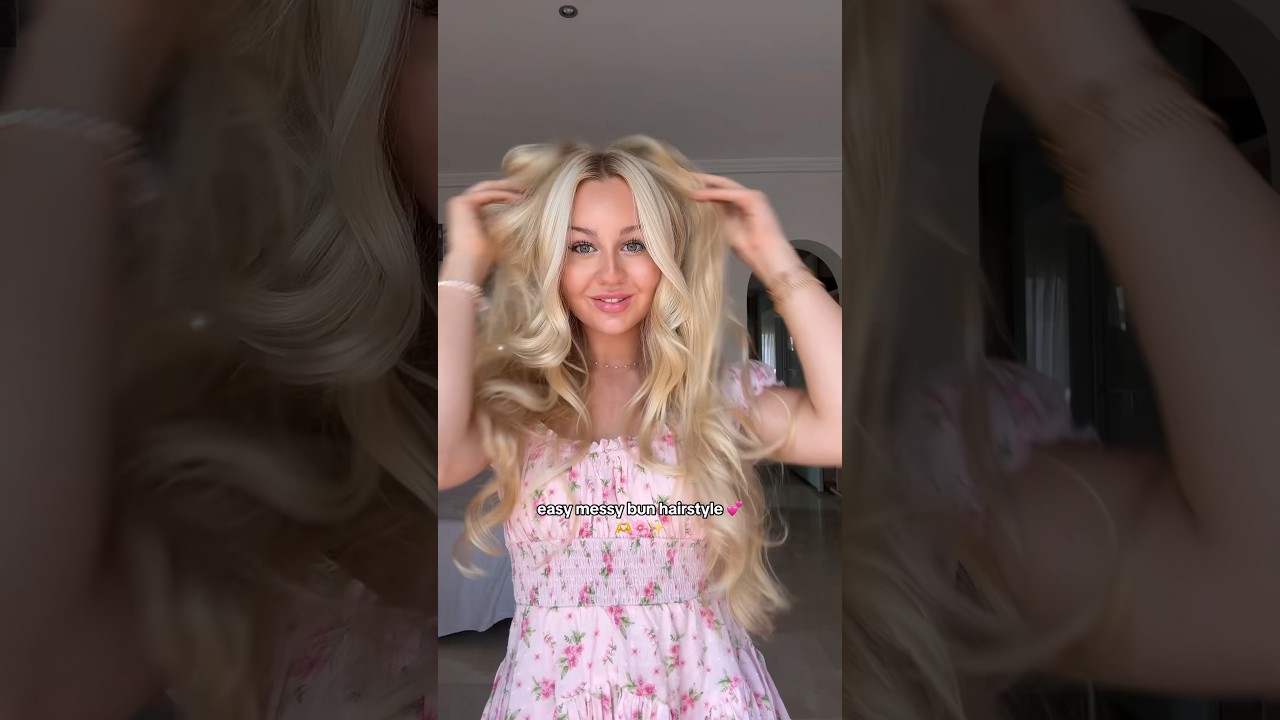 Easy messy bun hairstyle ?kriegt jeder hin!!!