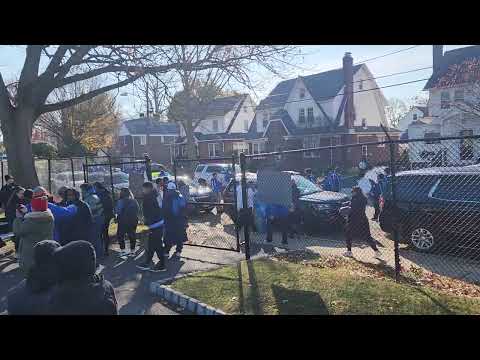 Teaneck High School Flag Twirlers, Thanksgiving Day Parade 2022