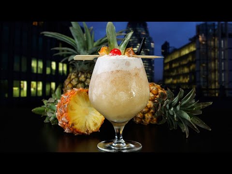 PİNA COLADA KOKTEYL TARİFİ NASIL YAPILIR // PINA COLADA COCKTAIL RECIPE // PINA COLADA鸡尾酒配方