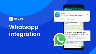 Whatsapp integration with Any.do | Android | Any.do screenshot 4