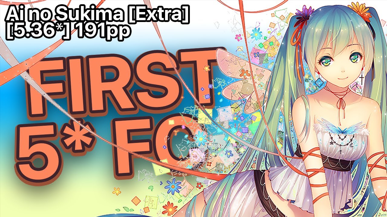 【osu!】laptop user FCs a 5 star beatmap // Ai no Sukima [Extra] [5.36