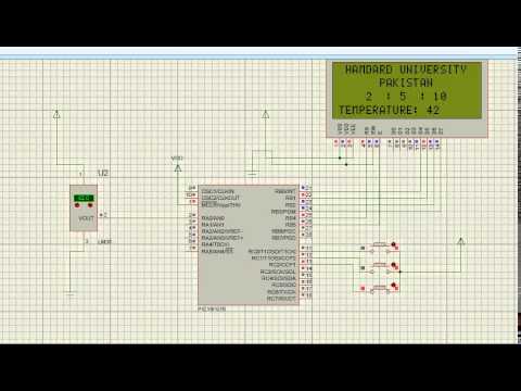 DIGITAL CLOCK WITH LM 35 USING PIC MICROCONTROLLER