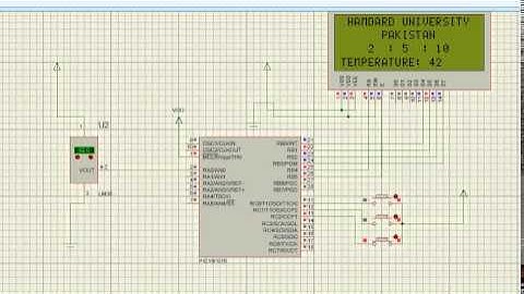 DIGITAL CLOCK WITH LM 35 USING PIC MICROCONTROLLER