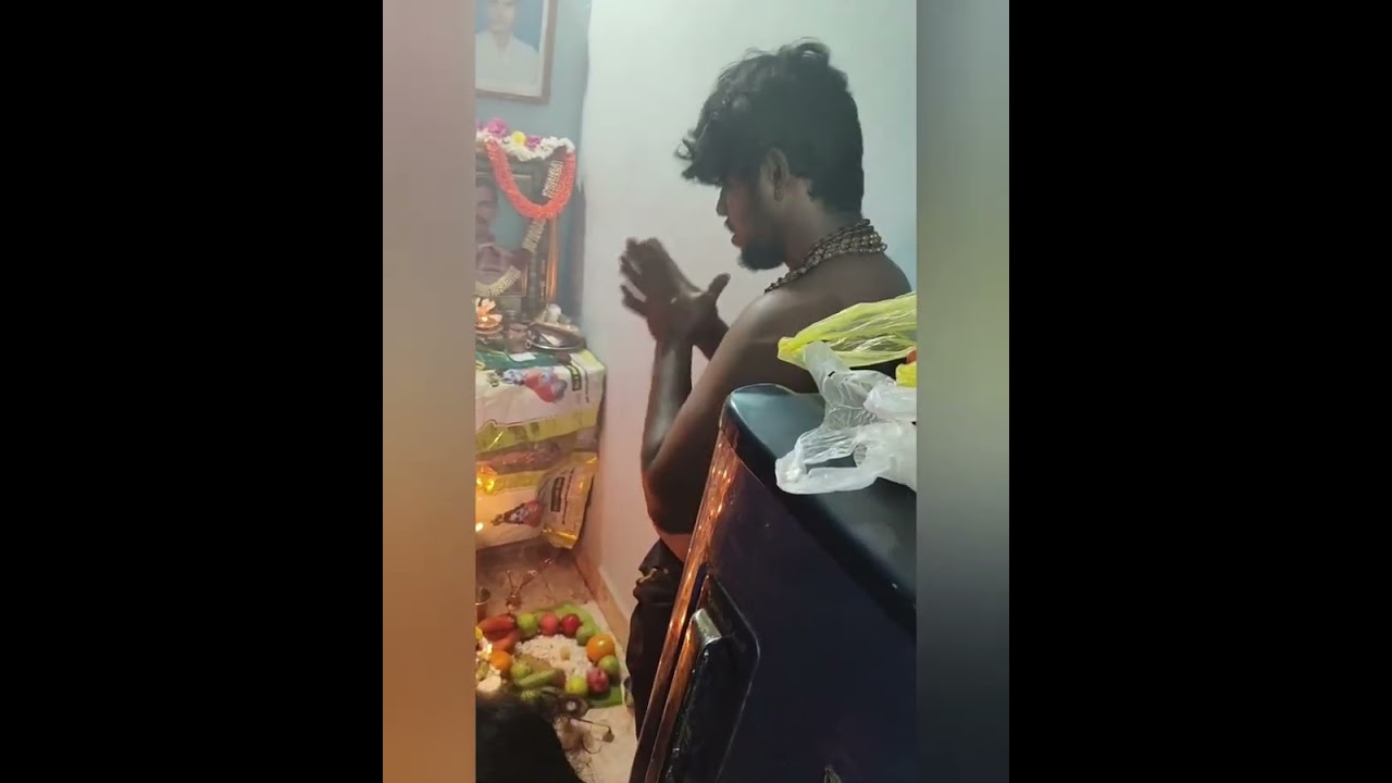 எங்க வீட்டு ஐயப்ப சாமிகள் சபரி மலை செல்லும் முன் போட்ட பூஜை###