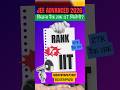 JEE advanced 2026 Safe rank vs IIT | All categories safe rank to get iit Tag #iit #cutoff #josaa2026