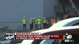 Construction worker dies, another worker injured at Spring Valley high school
