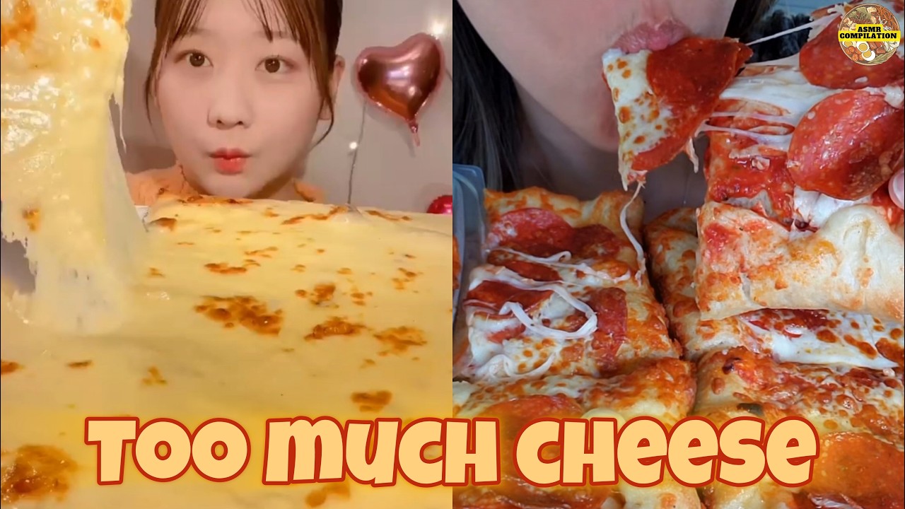 mukbangers devouring too much CHEESE 🧀 😋 ASMR MUKBANG compilation (eating sound)
