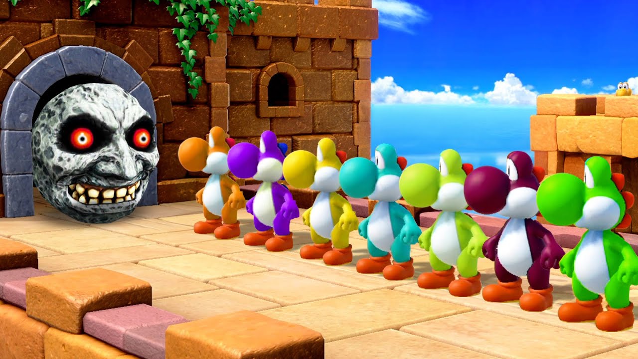 Super Mario Party Minigames - All Yoshi Party - YouTube