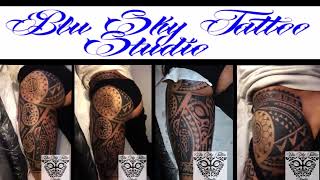 Maori Significato 371 - Polinesiano Quadricipite Posteriore Blu Sky Tattoo Studio