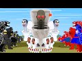 SKIBIDI TOILET BOSS ARMY In Garry&#39;s Mod vs SPIDER GODZILLA,KONG,BATMAN DINOSAUR Strongest To Weakest