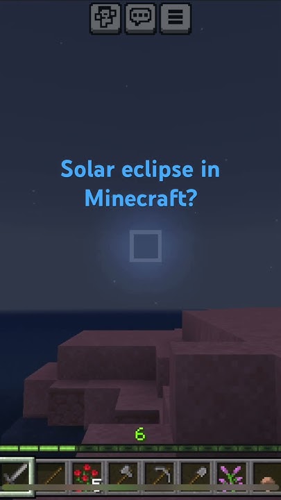Solar eclipse in Minecraft - YouTube