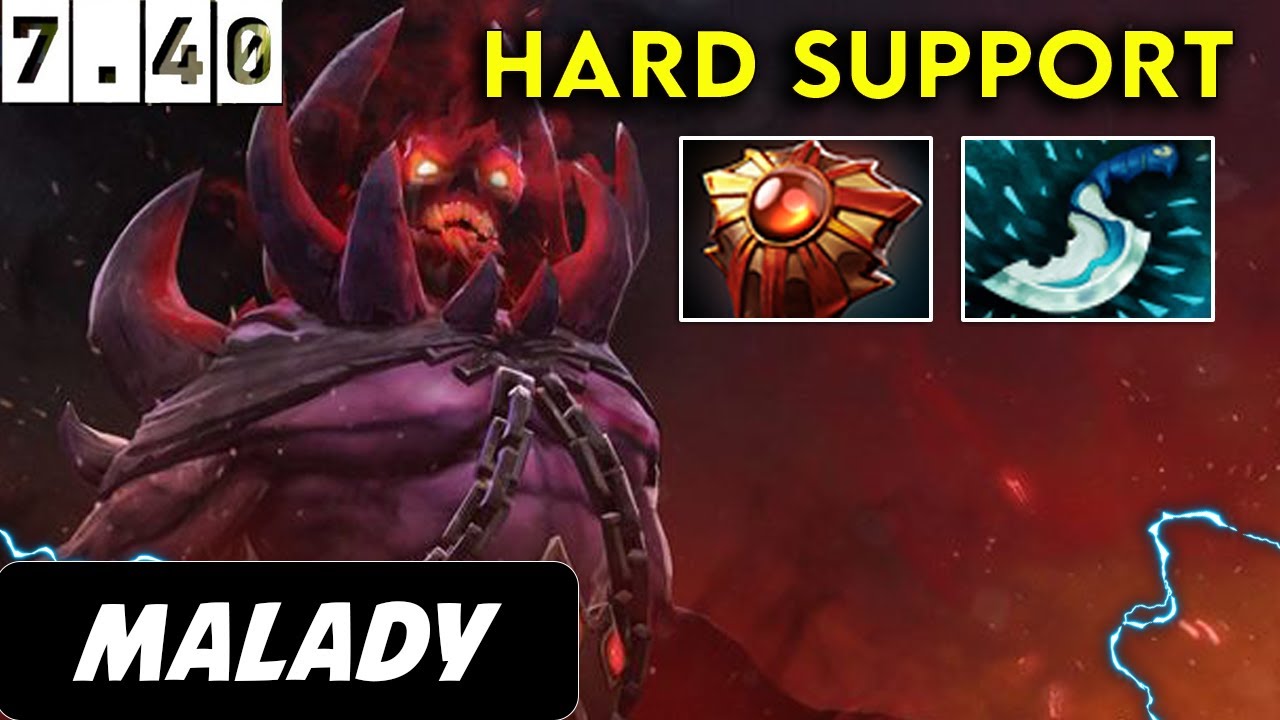 Malady Shadow Demon Hard Support - Dota 2 Patch 7.40 Pro Gameplay