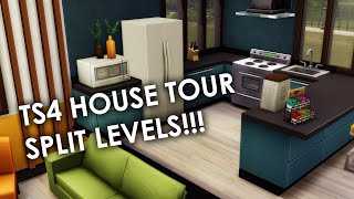 Sims 4 split level house!!! Platforms!!!