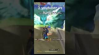 3 youtuber vs turjo💀🤍 #vbadge #turjo444#viral#freefire #shorts #trendingshorts