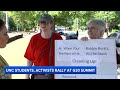 Protesters gather outside Carolina Inn during G20 forum: 'We're paying attention'